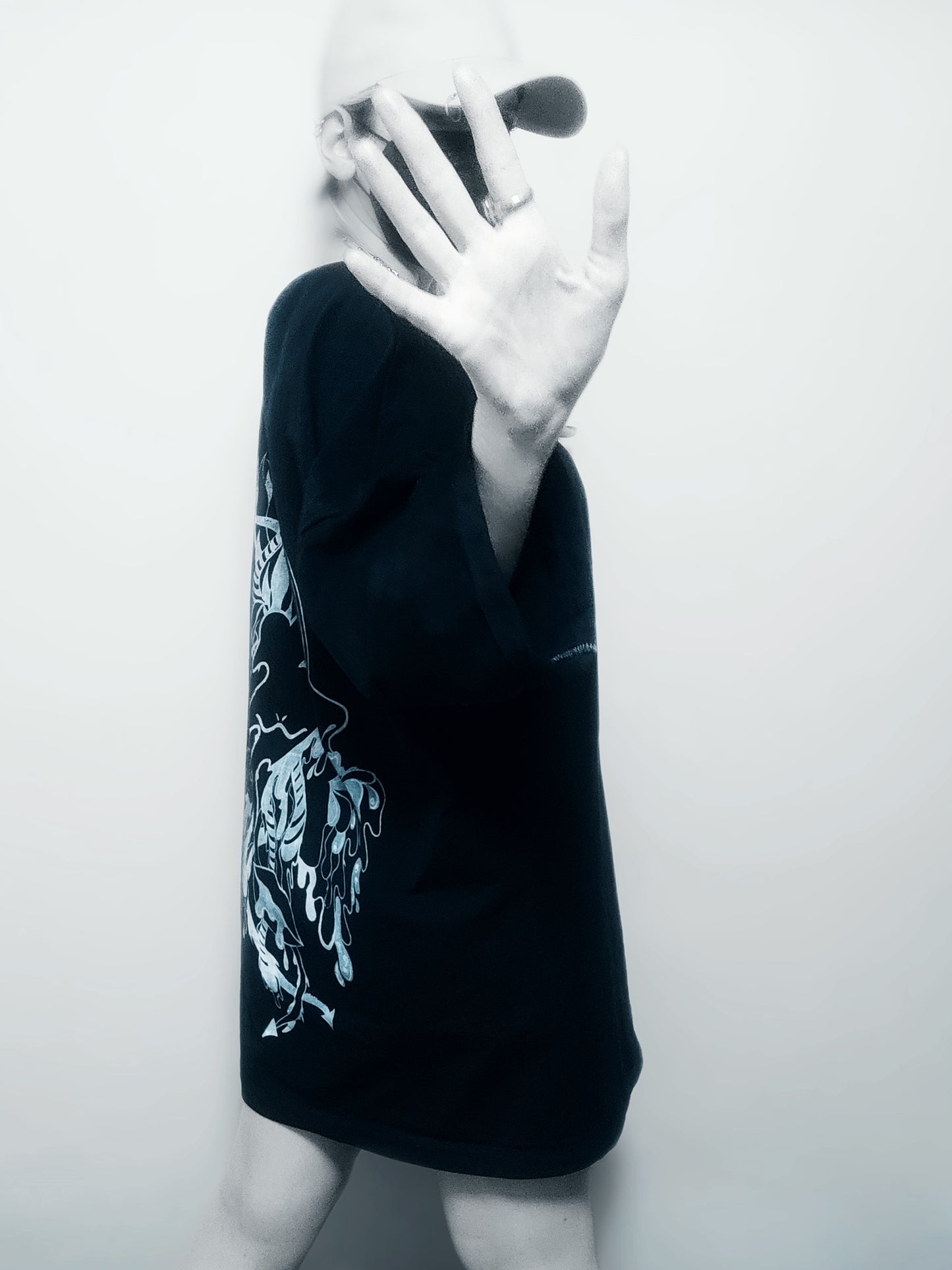SCARY NIGHTS ÷ 1/1 TEE // HANDCRAFTED x HAND PAINTED