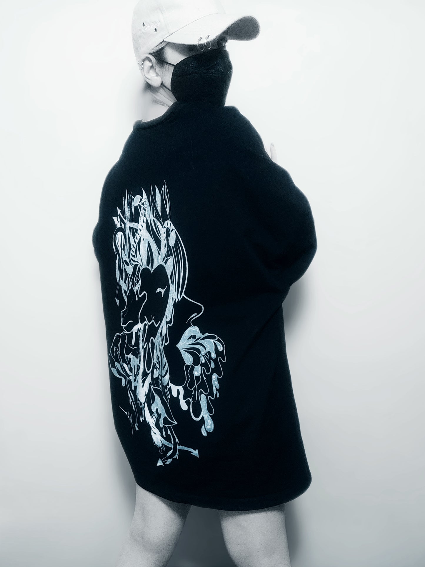 SCARY NIGHTS ÷ 1/1 TEE // HANDCRAFTED x HAND PAINTED