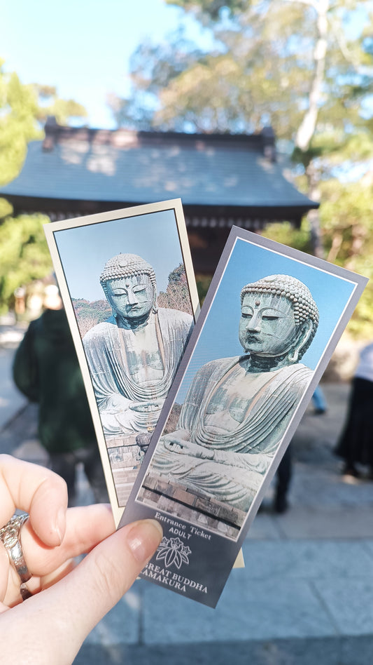 GREAT BUDDHA OF KAMAKURA ~ KOTOKU-IN TEMPLE // USED ENTRANCE TICKETS SET