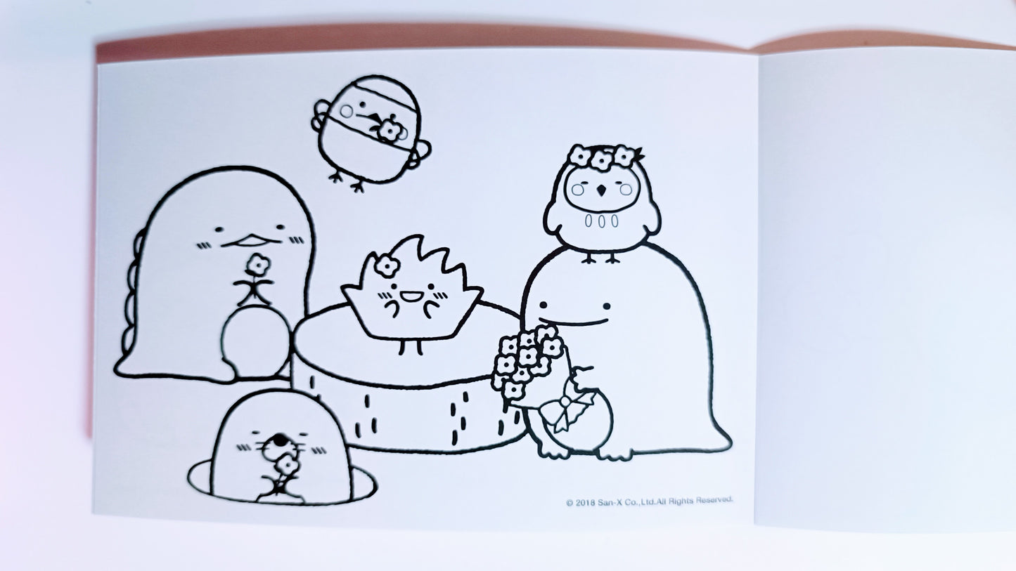 SUMIKKO GURASHI ~ SAN-X // COLORING BOOK W/ STICKERS