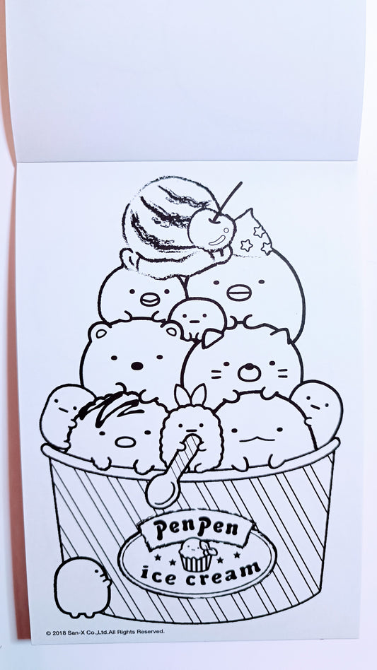 SUMIKKO GURASHI ~ SAN-X // COLORING BOOK W/ STICKERS