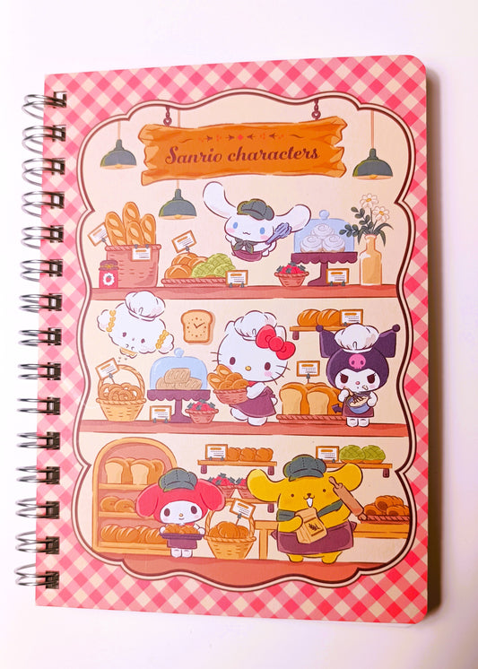 SANRIO CHARACTERS ★ NOTEBOOK A6 ★ BAKERY EDITION // SANRIO