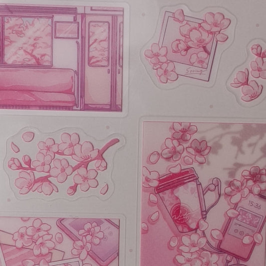 CHERRY BLOSSOMS ~ SYNAPSE // STICKERS SHEETS