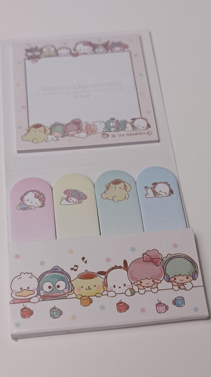 SANRIO CHARACTERS ~ SANRIO // INDEX STICKY NOTES & MEMO PAD SET