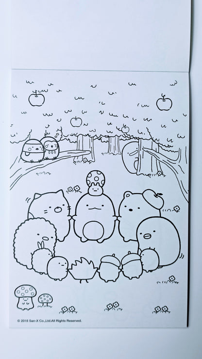 SUMIKKO GURASHI ~ SAN-X // COLORING BOOK W/ STICKERS