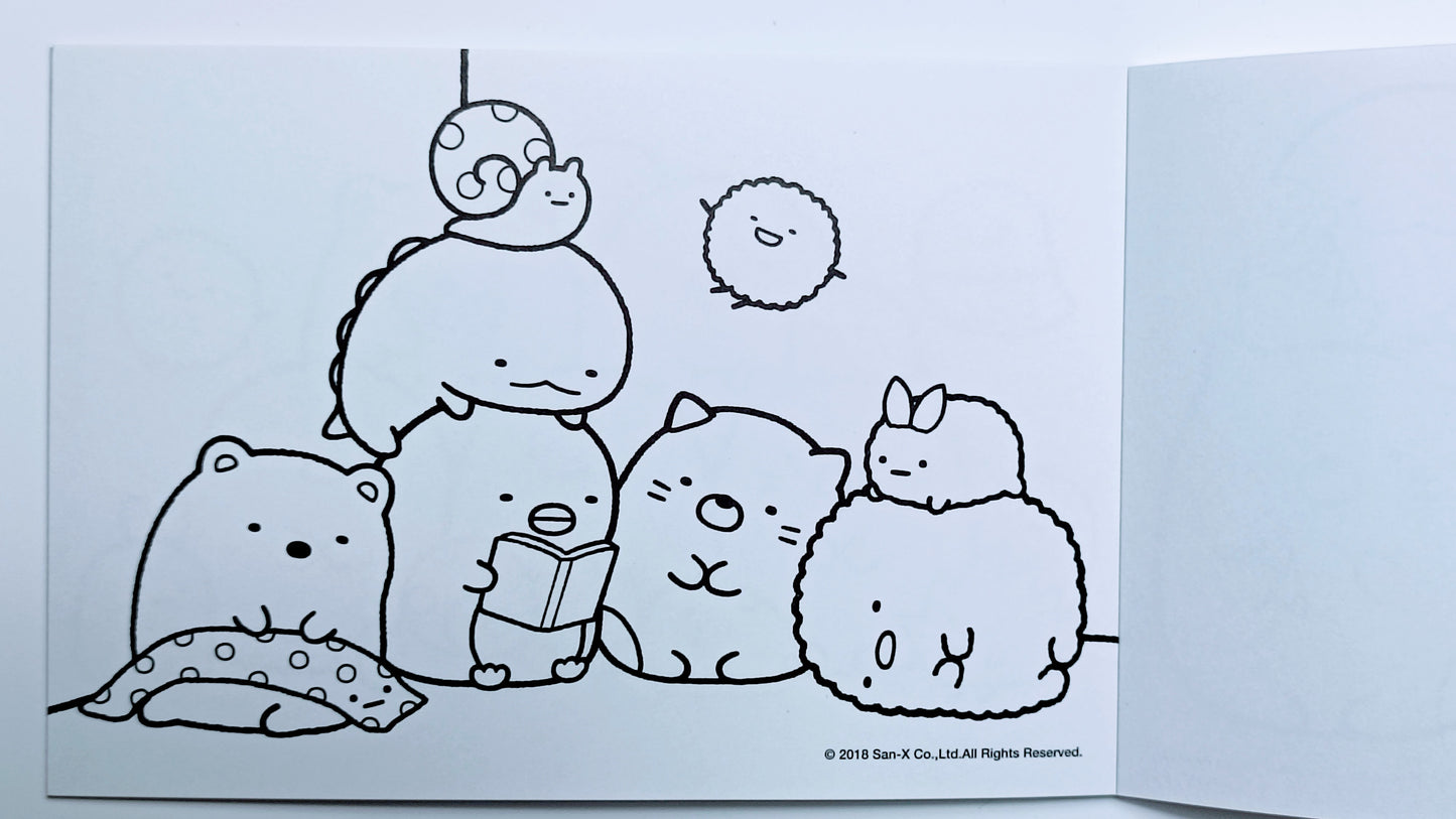 SUMIKKO GURASHI ~ SAN-X // COLORING BOOK W/ STICKERS