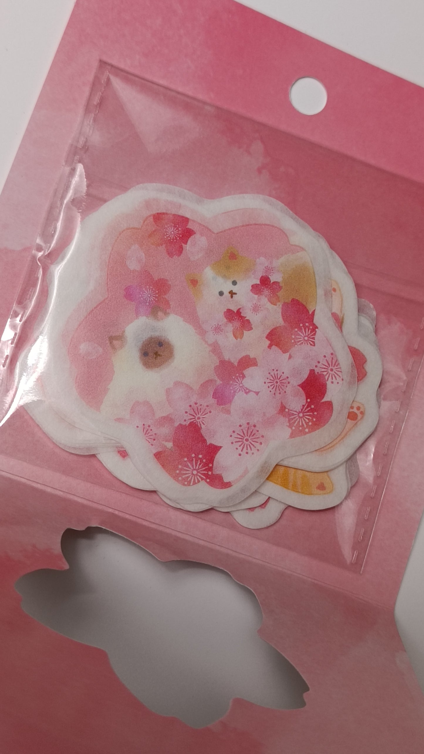 SPRING CHERRY BLOSSOM & CATS ~ SYNAPSE // FLAKE SEALS