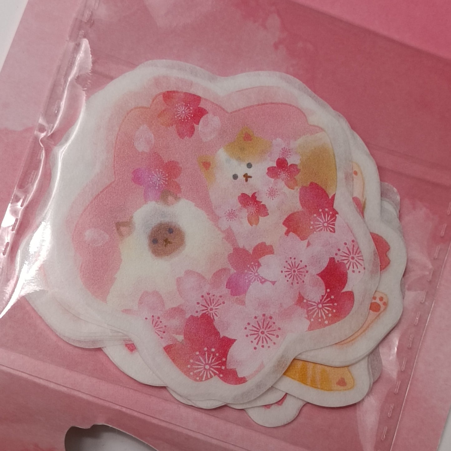 SPRING CHERRY BLOSSOM & CATS ~ SYNAPSE // FLAKE SEALS