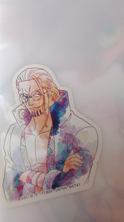 Colorful sticker of a character on a white background