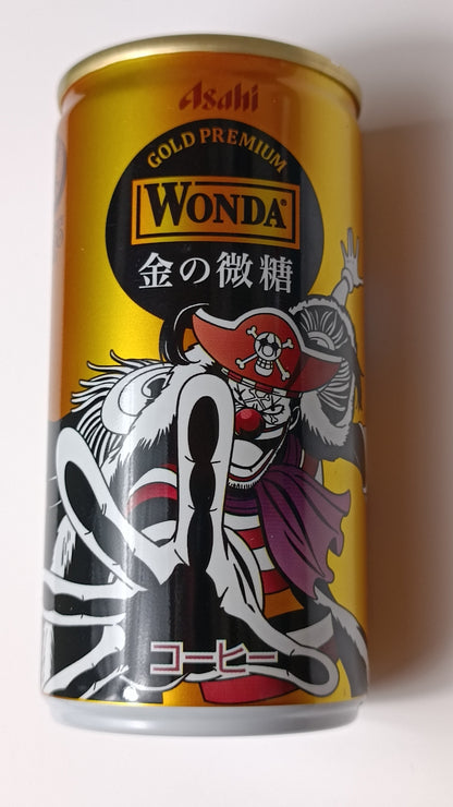 Canned drink with Wonda branding on a white background