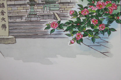 KAMAKURA DAIBUTSU // POSTCARDS ILLUSTRATION STYLE