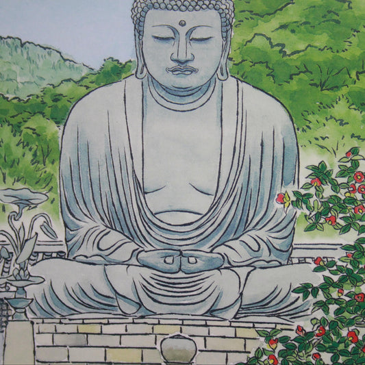 KAMAKURA DAIBUTSU // POSTCARDS ILLUSTRATION STYLE