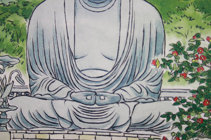 KAMAKURA DAIBUTSU // POSTCARDS ILLUSTRATION STYLE