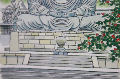 KAMAKURA DAIBUTSU // POSTCARDS ILLUSTRATION STYLE