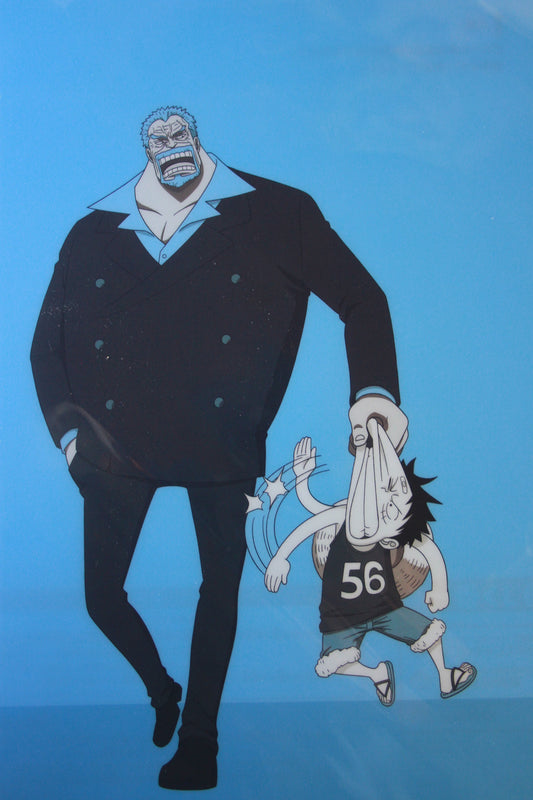 LUFFY & GARP ~ ONE PIECE // CLEAR FILE + STICKERS