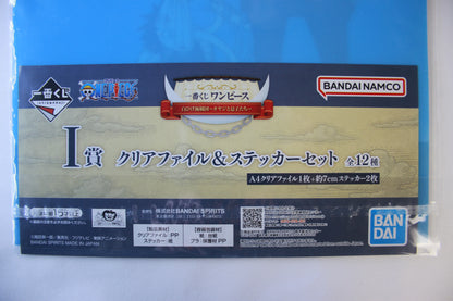 LUFFY & GARP ~ ONE PIECE // CLEAR FILE + STICKERS
