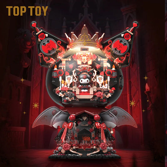 KUROMI ★ DARK CASTLE NIGHT BUILDING BLOCKS FIGURINE ★ 450+PCS // SANRIO X TOPTOY