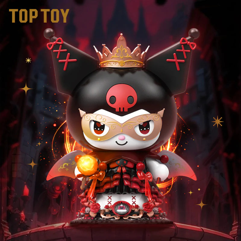 KUROMI ★ DARK CASTLE NIGHT BUILDING BLOCKS FIGURINE ★ 450+PCS // SANRIO X TOPTOY