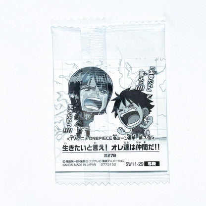 Clear packaging with anime-style character illustration on a white background