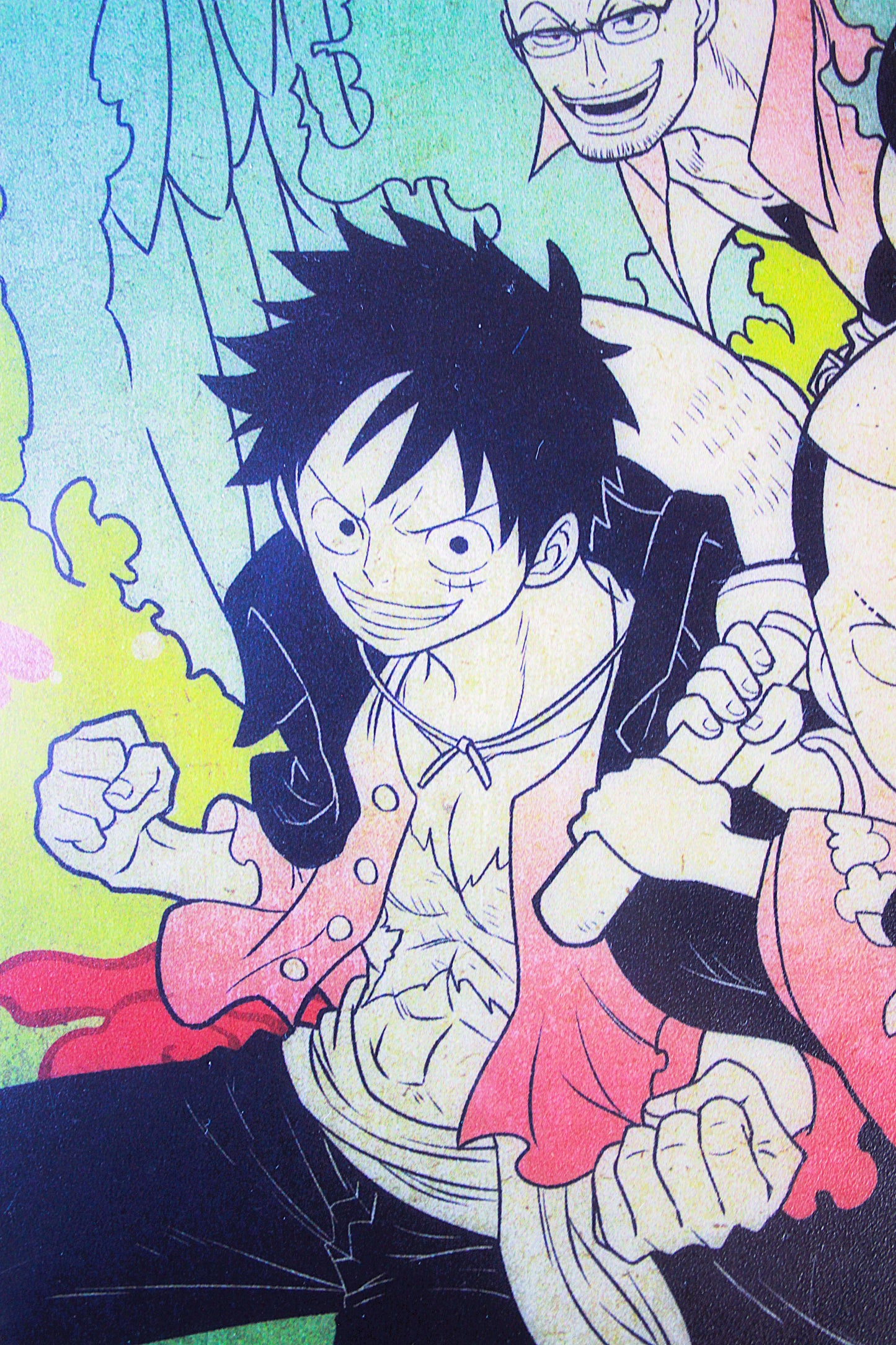 LUFFY, MOMONOSUKE & YAMATO ~ ONE PIECE ~ ICHIBAN KUJI [F] X BANDAI // VISUAL ART SHEET