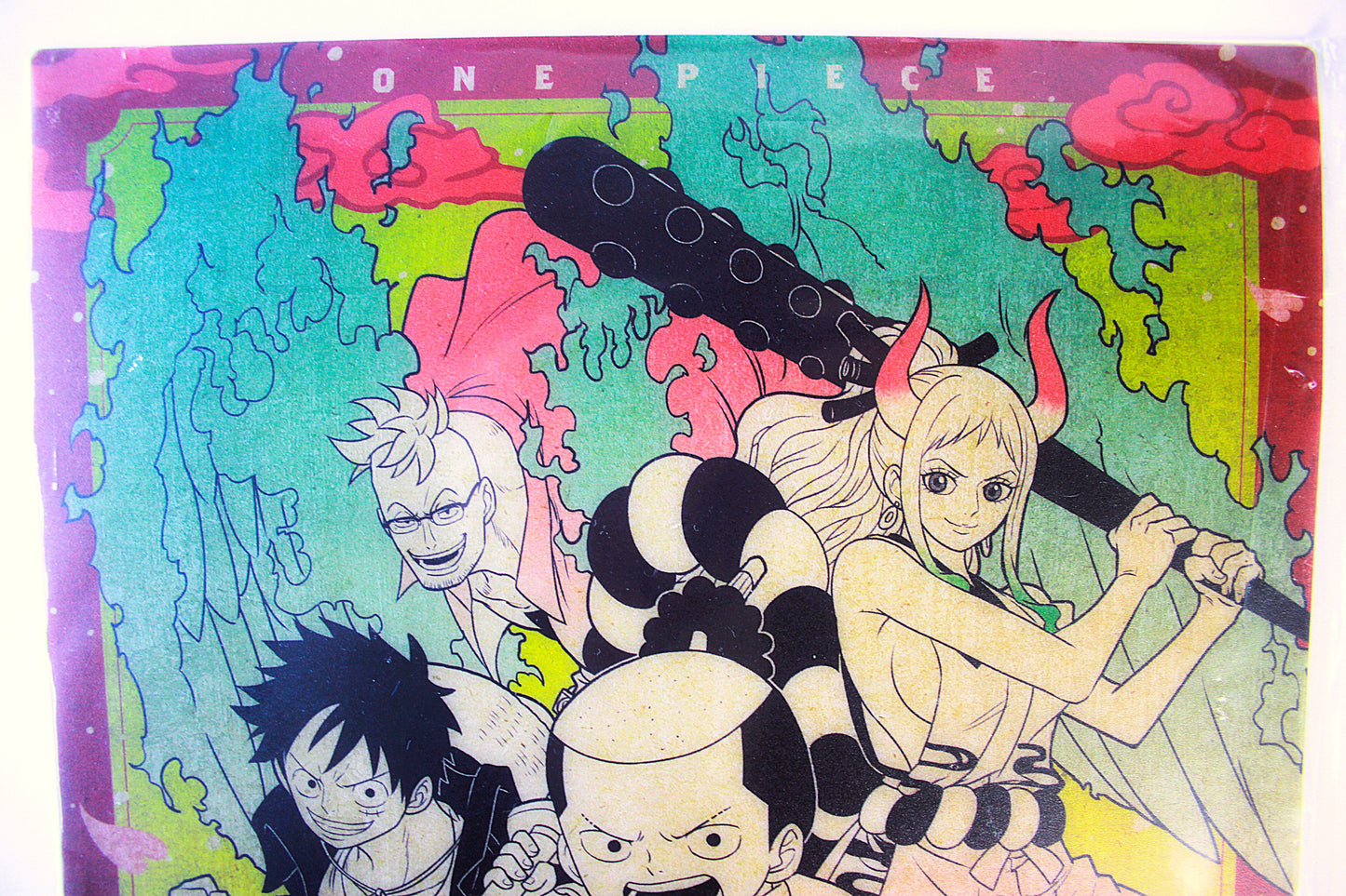 LUFFY, MOMONOSUKE & YAMATO ~ ONE PIECE ~ ICHIBAN KUJI [F] X BANDAI // VISUAL ART SHEET