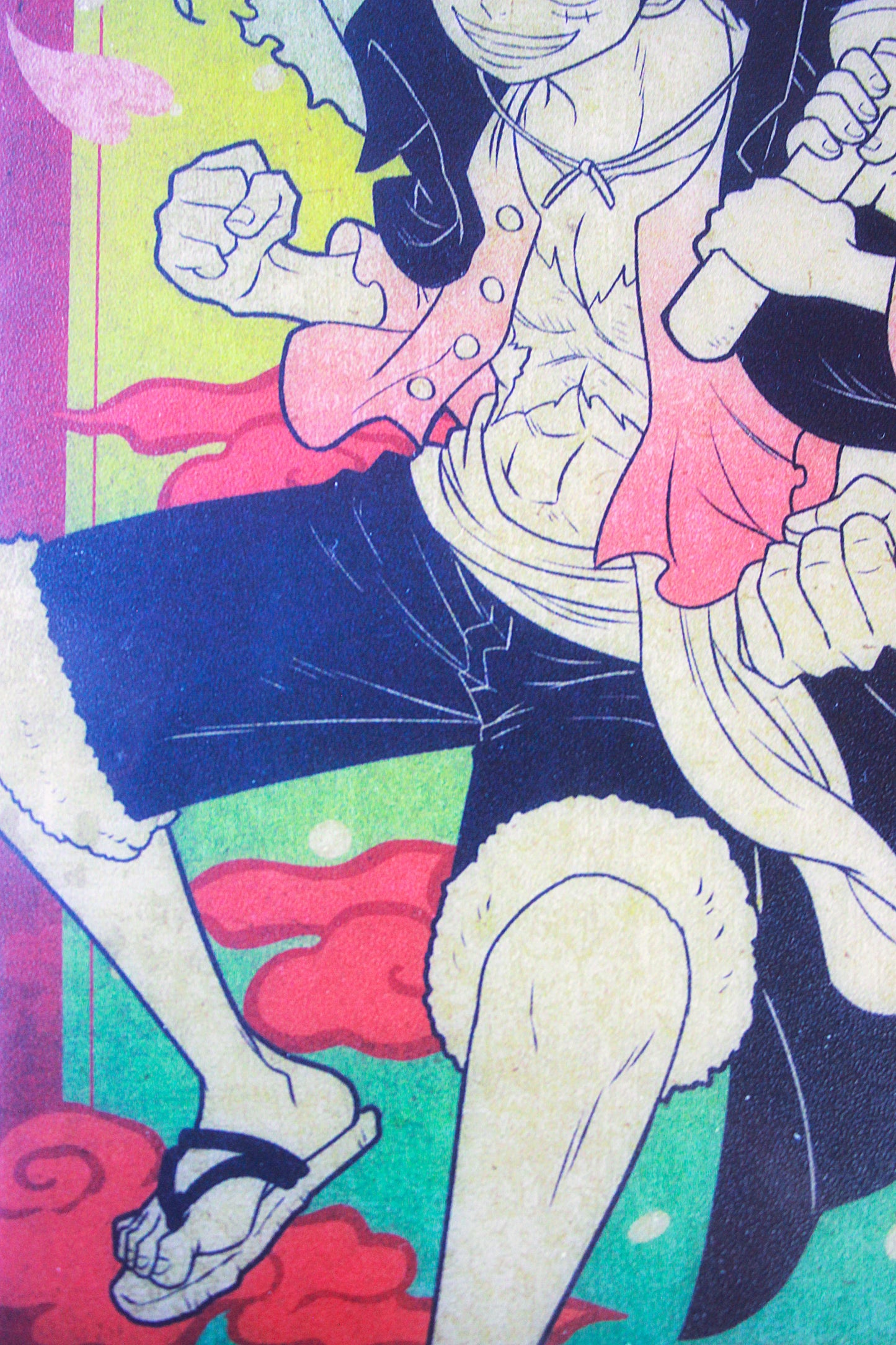 LUFFY, MOMONOSUKE & YAMATO ~ ONE PIECE ~ ICHIBAN KUJI [F] X BANDAI // VISUAL ART SHEET