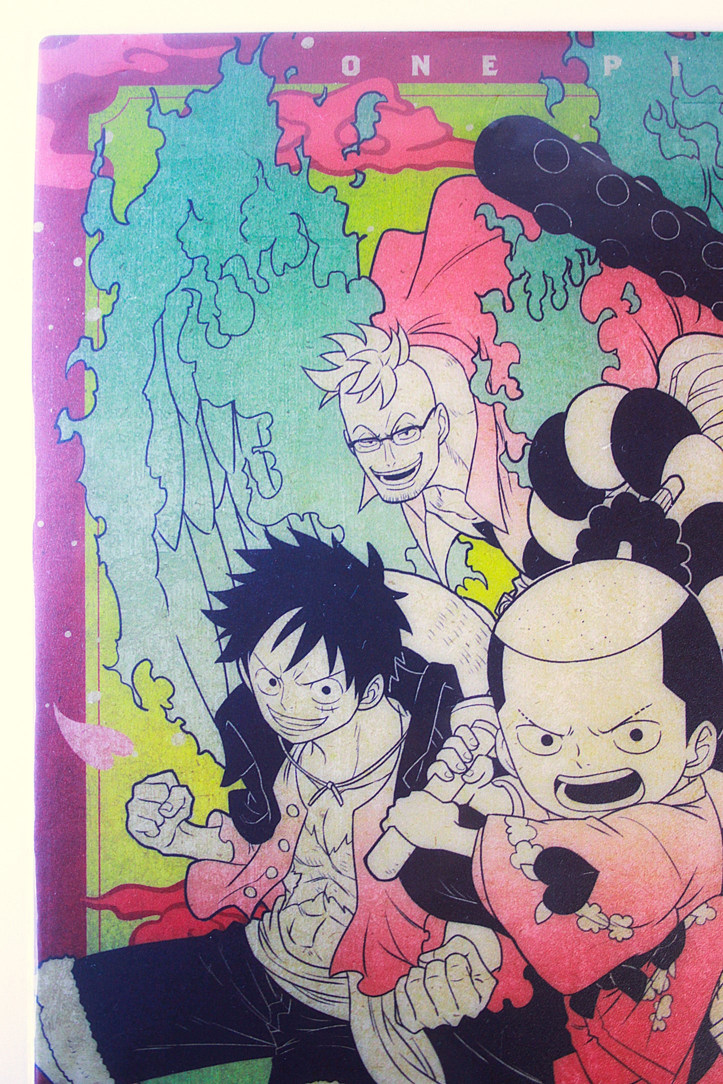LUFFY, MOMONOSUKE & YAMATO ~ ONE PIECE ~ ICHIBAN KUJI [F] X BANDAI // VISUAL ART SHEET