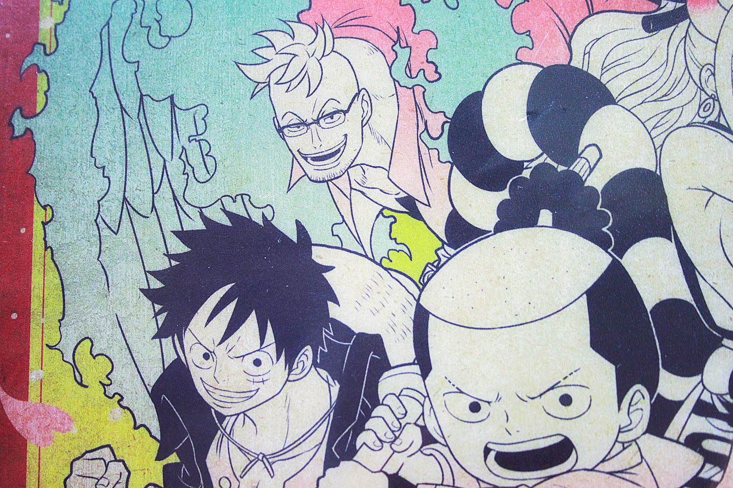 LUFFY, MOMONOSUKE & YAMATO ~ ONE PIECE ~ ICHIBAN KUJI [F] X BANDAI // VISUAL ART SHEET