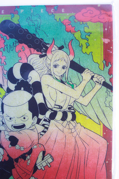 LUFFY, MOMONOSUKE & YAMATO ~ ONE PIECE ~ ICHIBAN KUJI [F] X BANDAI // VISUAL ART SHEET