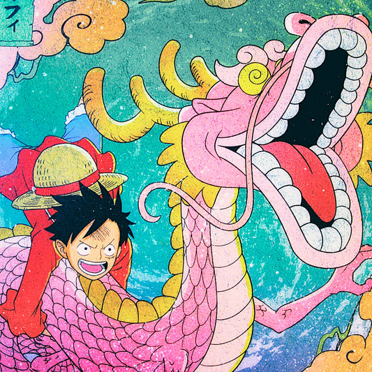 LUFFY & MOMONOSUKE ~ ONE PIECE ~ ICHIBAN KUJI [F] X BANDAI // VISUAL ART SHEET