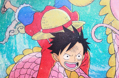 LUFFY & MOMONOSUKE ~ ONE PIECE ~ ICHIBAN KUJI [F] X BANDAI // VISUAL ART SHEET