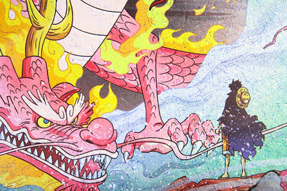 LUFFY & MOMONOSUKE ~ ONE PIECE ~ ICHIBAN KUJI [E] X BANDAI // ART BOARD