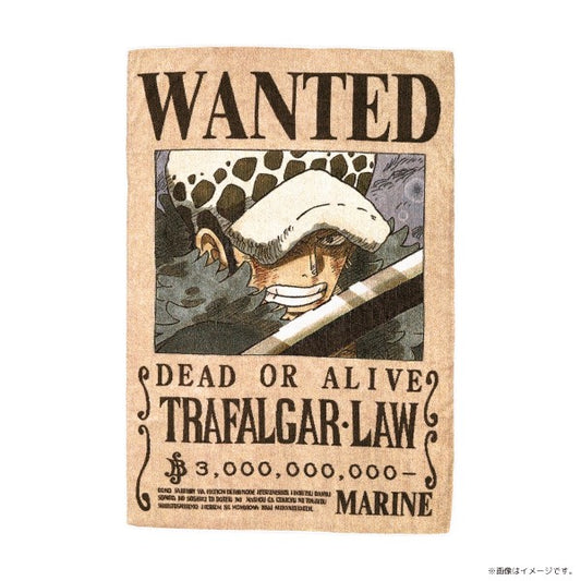 ONE PIECE ★ LARGE TOWEL ★ TRAFALGAR LAW ★ WANTED POSTERS // TOEI ANIMATION