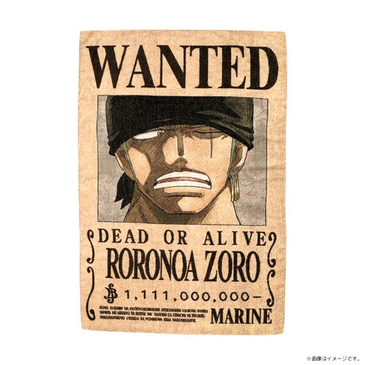 ONE PIECE ★ LARGE TOWEL ★ RONONOA ZORO ★ WANTED POSTERS // TOEI ANIMATION