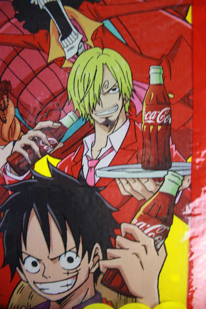 Comic book or graphic novel cover with two characters in a dynamic pose, featuring Coca-Cola branding.