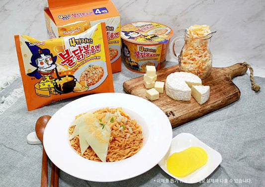 BULDAK QUATTRO CHEESE SPICY CHICKEN ★ STIR-FRIED NOODLES // SAMYANG