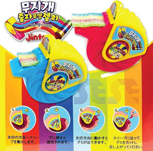 RAINBOW TAPE GUMMY ★ KOREAN SOUR CANDY // JINTOK