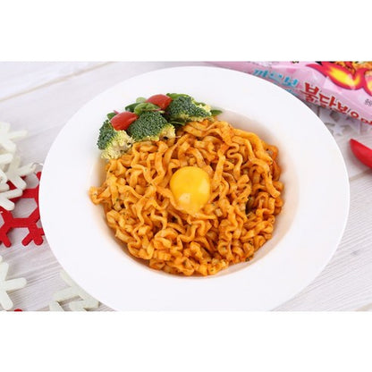 BULDAK ROSÉ SPICY CHICKEN ★ STIR-FRIED NOODLES, GLASS NOODLES & TTOEKBOKKI // SAMYANG