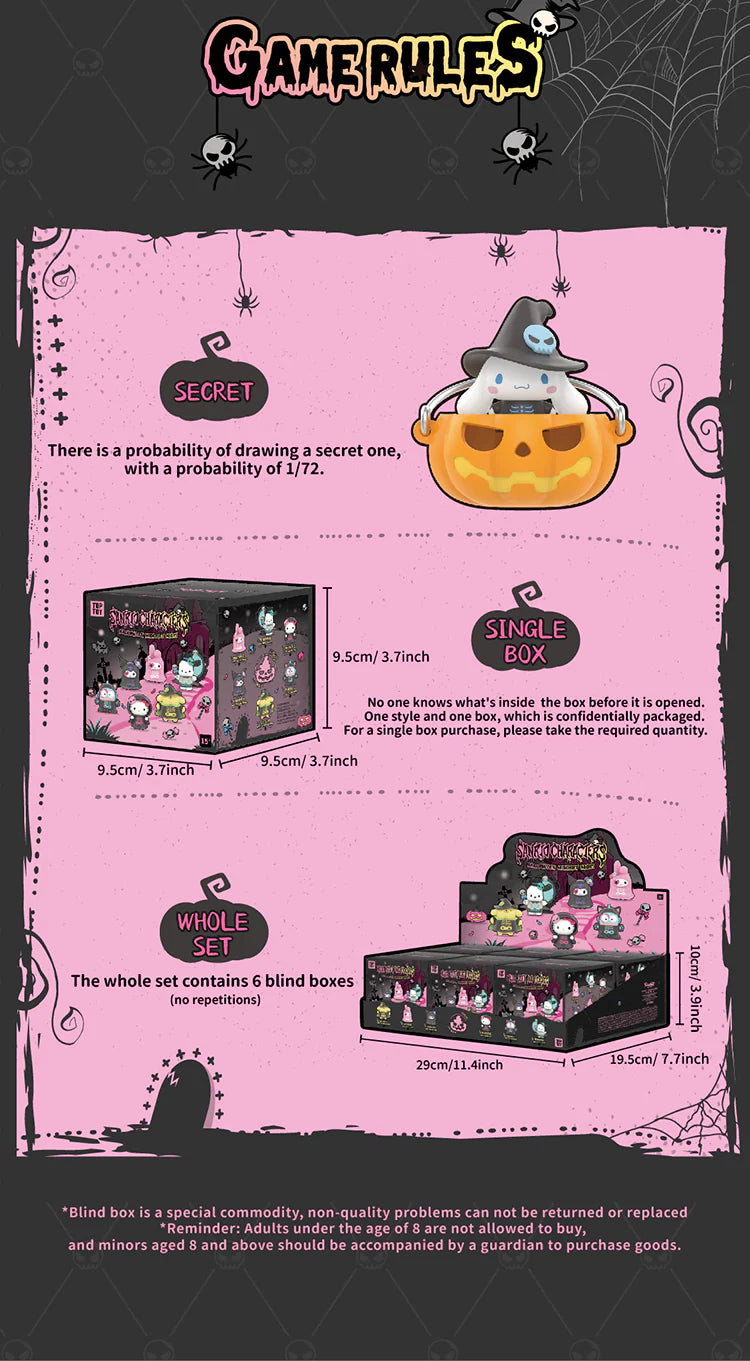 SANRIO CHARACTERS ★ BLIND BOX FIGURINES ★ HALLOWEEN MISCHIEF NIGHT // TOPTOY