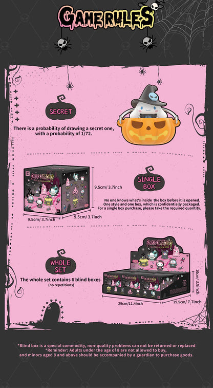SANRIO CHARACTERS ★ BLIND BOX FIGURINES ★ HALLOWEEN MISCHIEF NIGHT // TOPTOY