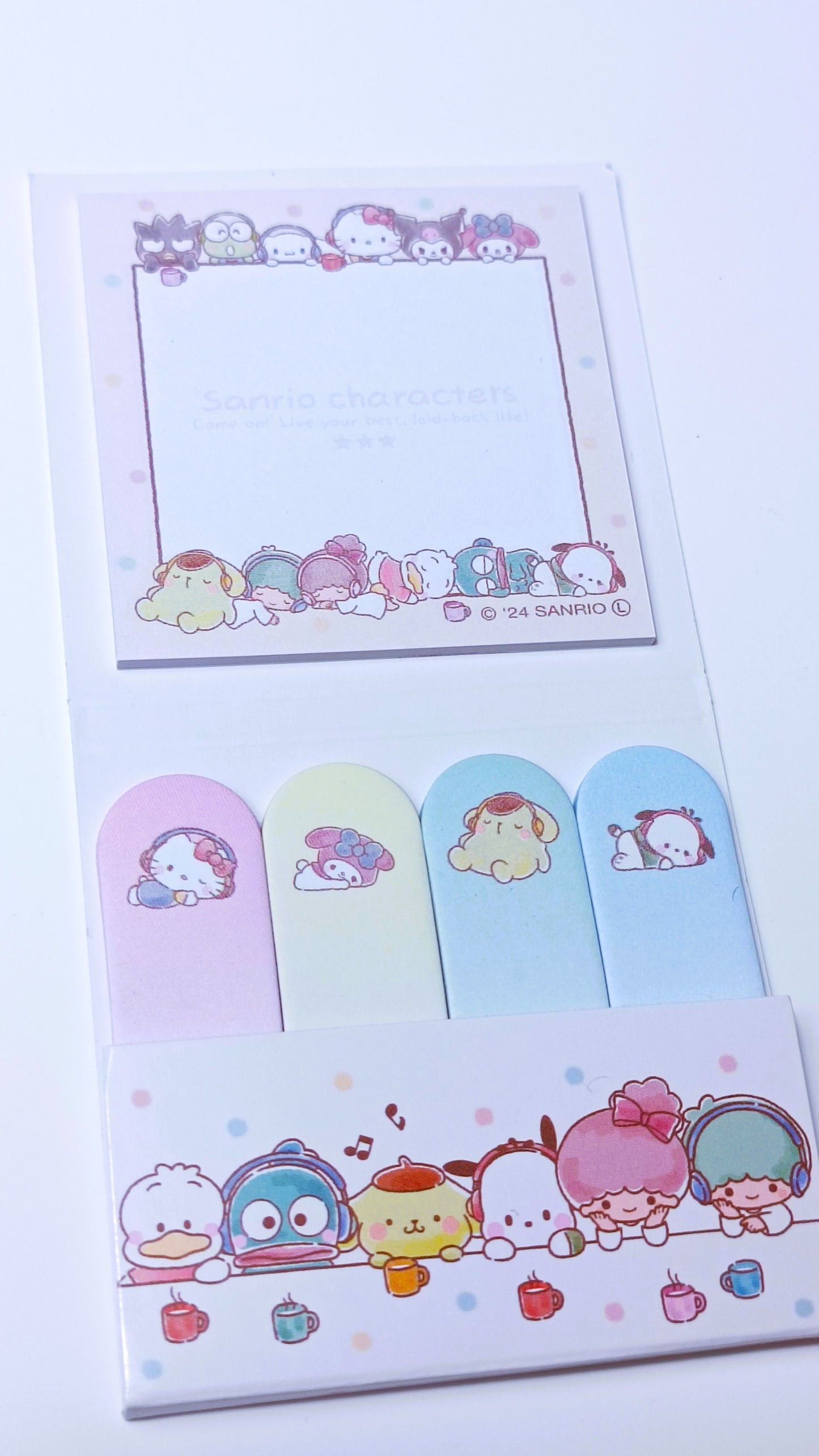 SANRIO CHARACTERS ★ INDEX STICKY NOTES & MEMO PAD SET // SANRIO