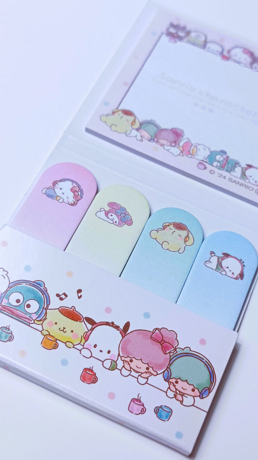 SANRIO CHARACTERS ★ INDEX STICKY NOTES & MEMO PAD SET // SANRIO