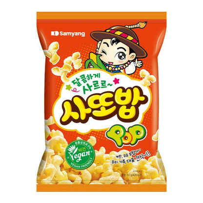 SATTOBAP POP ★ VEGAN KOREAN CORN SNACKS // SAMYANG