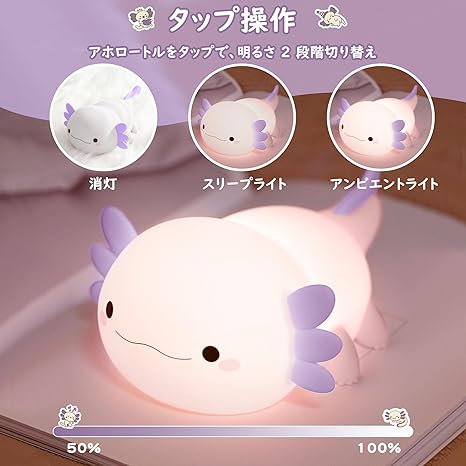 SQUEEZE LAMP ★ GLOWING NIGHT LIGHT USB ★ AXOLOTL, CAPYBARA & MORE CHARACTERS // FAMIDUO