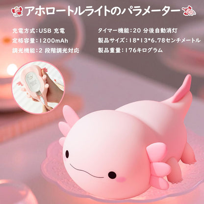 SQUEEZE LAMP ★ GLOWING NIGHT LIGHT USB ★ AXOLOTL, CAPYBARA & MORE CHARACTERS // FAMIDUO
