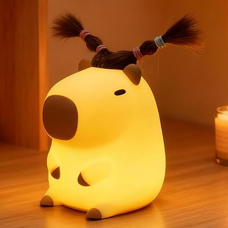 SQUEEZE LAMP ★ GLOWING NIGHT LIGHT USB ★ AXOLOTL, CAPYBARA & MORE CHARACTERS // FAMIDUO