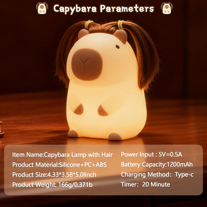 SQUEEZE LAMP ★ GLOWING NIGHT LIGHT USB ★ AXOLOTL, CAPYBARA & MORE CHARACTERS // FAMIDUO