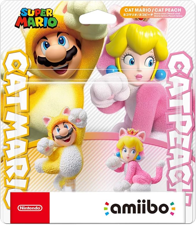 SUPER MARIO ★ CATMARIO & CATPEACH INTERACTIVE AMIIBO FIGURINES // NINTENDO