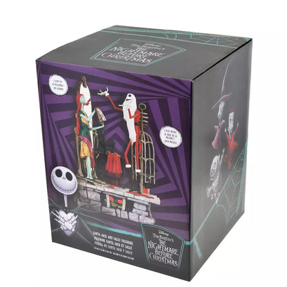 TIM BURTON'S NIGHTMARE BEFORE CHRISTMAS ★ LIGHT UP & MUSIC FIGURINE ★ JACK & SALLY // JAPAN DISNEY