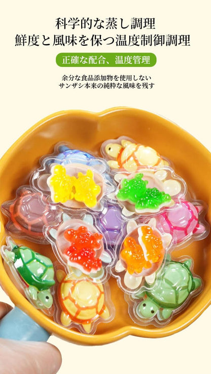 TURTLE-SHAPED POOPING GUMMIES ★ CHINESE JUICY CANDY // ODISHEN